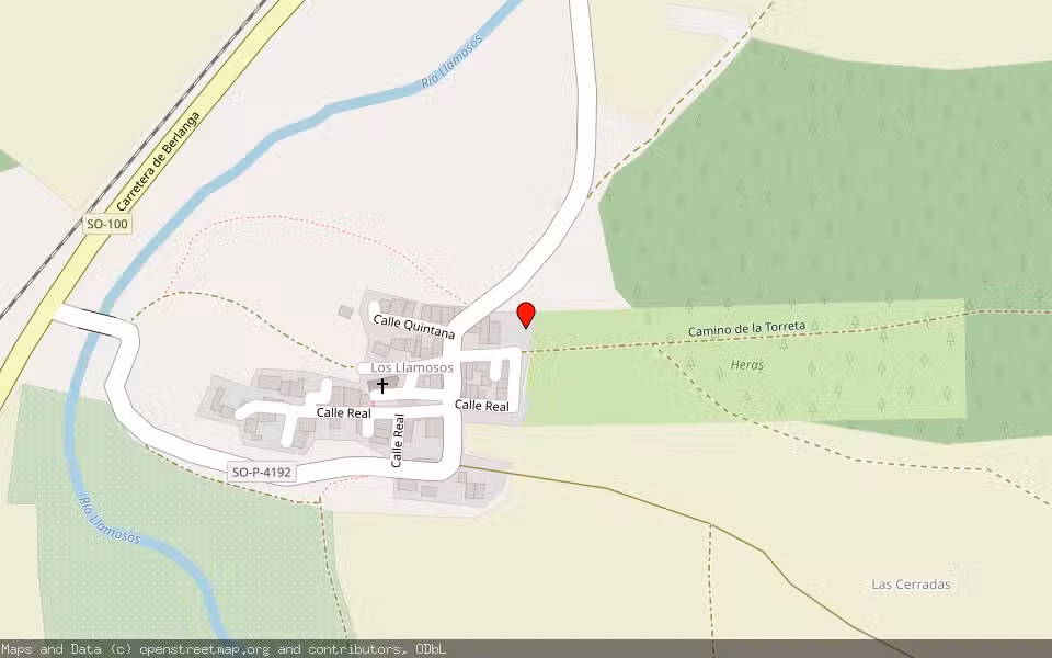 Mapa de Subasta Inmueble (Vivienda) en Quintana Redonda, Soria