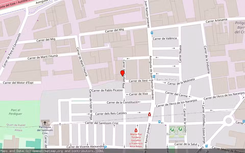 Mapa de Subasta Inmueble (Vivienda) en Quart De Poblet, Valencia/València