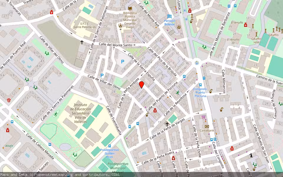 Mapa de Subasta Inmueble (Local comercial) en Madrid