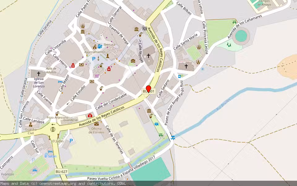 Mapa de Subasta Inmueble (Vivienda) en Villadiego, Burgos