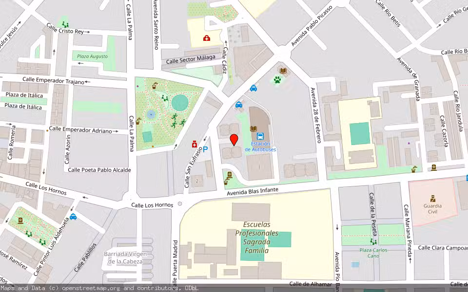 Mapa de Subasta Inmueble (Vivienda) en Andújar, Jaén