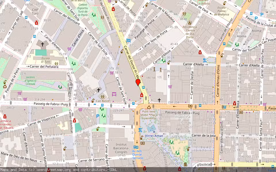 Mapa de Subasta Inmueble (Vivienda) en Barcelona