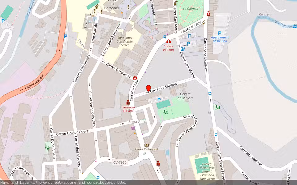 Mapa de Subasta Inmueble (Vivienda) en Alcoi-alcoy, Alicante/Alacant