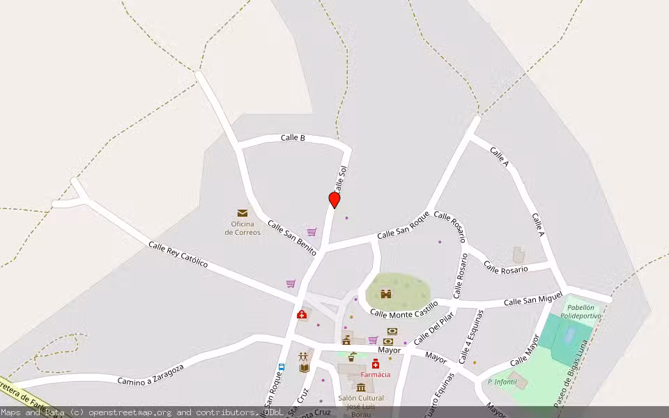 Mapa de Subasta Inmueble (Vivienda) en Bojar, Castellón/Castelló