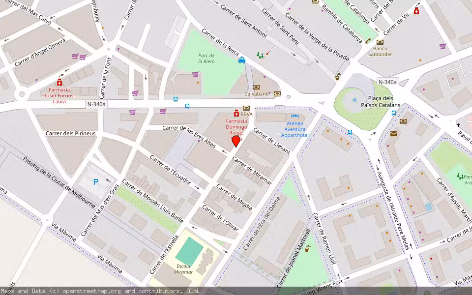 Mapa de Subasta Inmueble (Vivienda) en Vila-seca, Tarragona