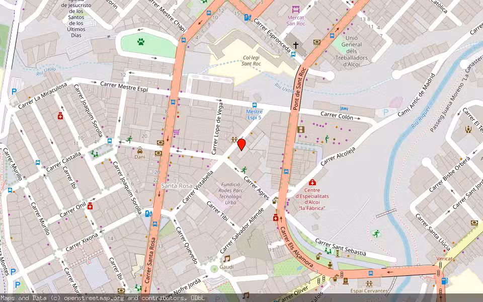 Mapa de Subasta Inmueble (Garaje) en Alcoy, Alicante/Alacant