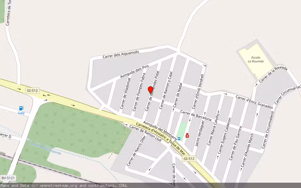 Mapa de Subasta Inmueble (Vivienda) en Tordera, Barcelona