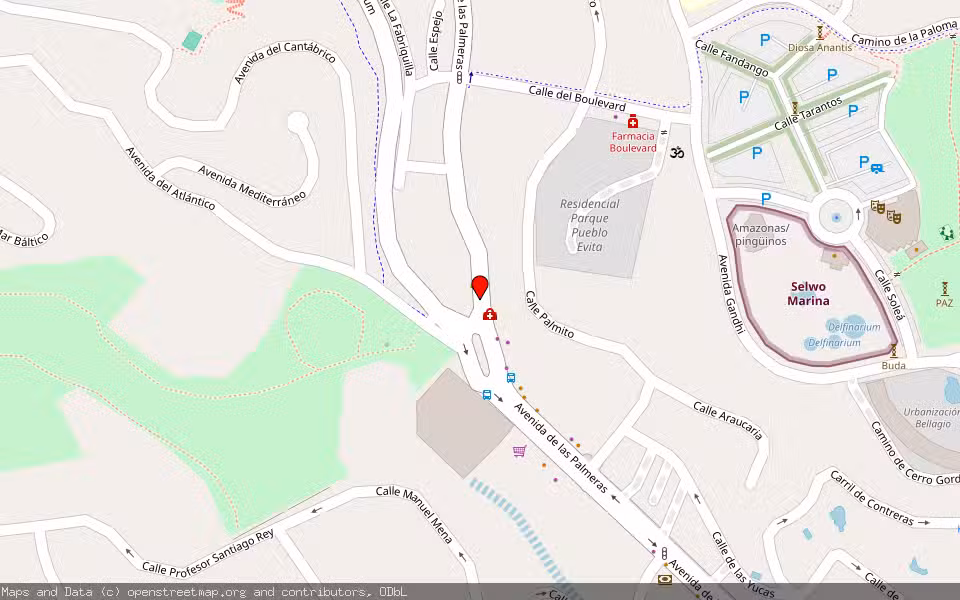 Mapa de Subasta Inmueble (Garaje) en Benalmadena, Málaga