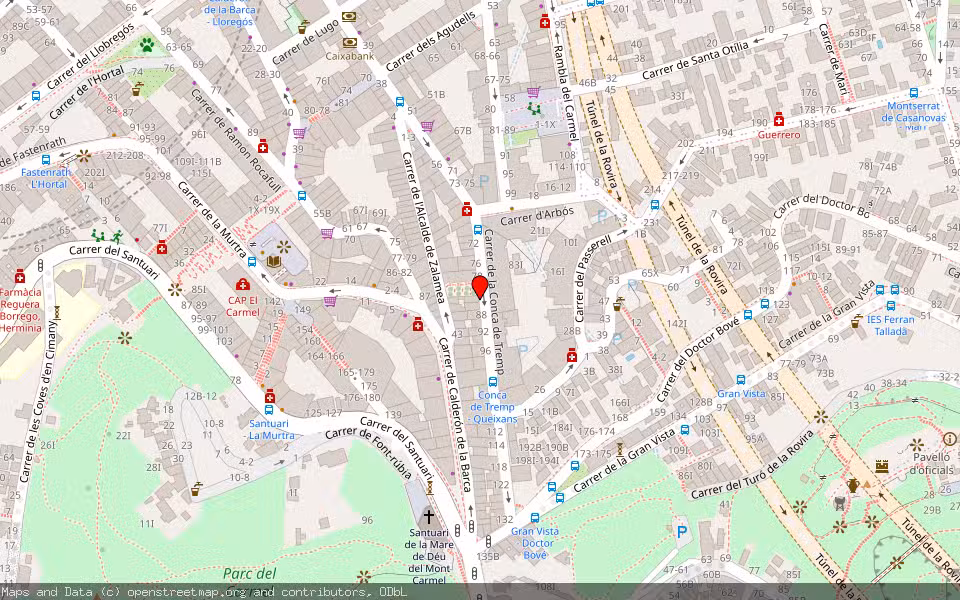 Mapa de Subasta Inmueble (Vivienda) en Barcelona