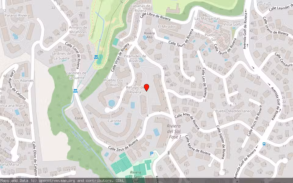 Mapa de Subasta Inmueble (Vivienda) en Mijas, Málaga