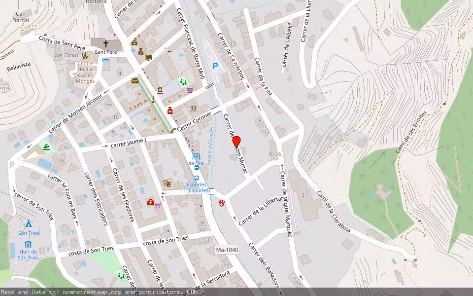 Mapa de Subasta Inmueble (Vivienda) en Esporles, Illes Balears