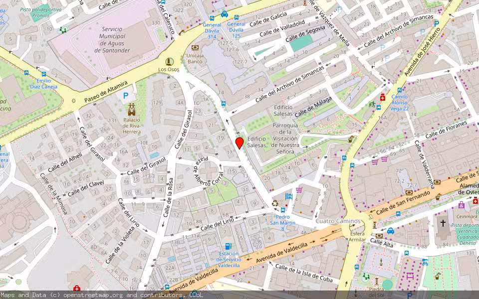 Mapa de Subasta Inmueble (Vivienda) en Santander, Cantabria