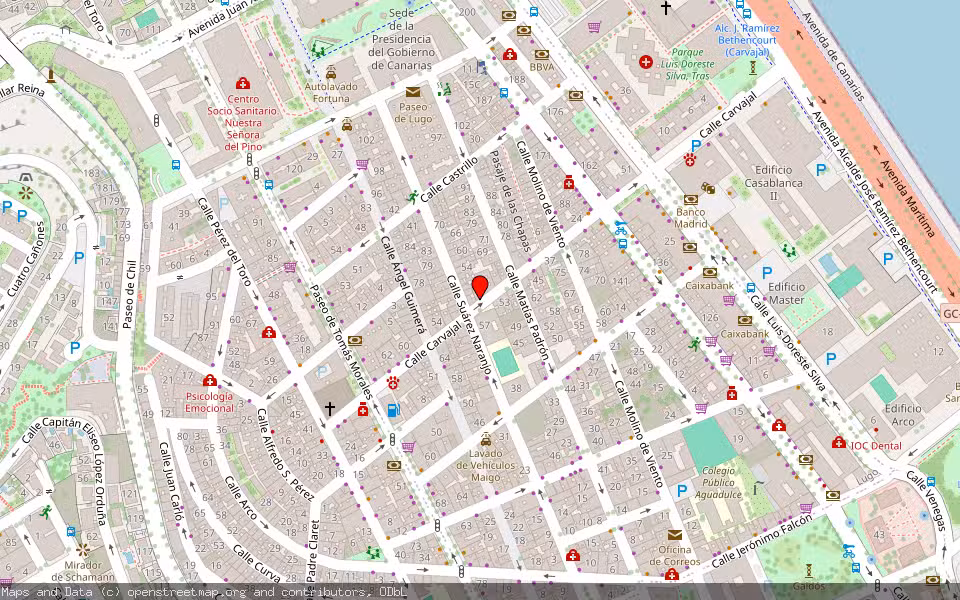 Mapa de Subasta Inmueble (Garaje) en Las Palmas De Gran Canaria, Las Palmas