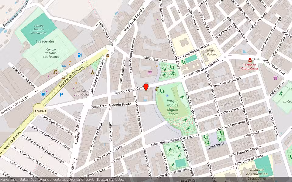 Mapa de Subasta Inmueble (Garaje) en Aspe, Alicante/Alacant