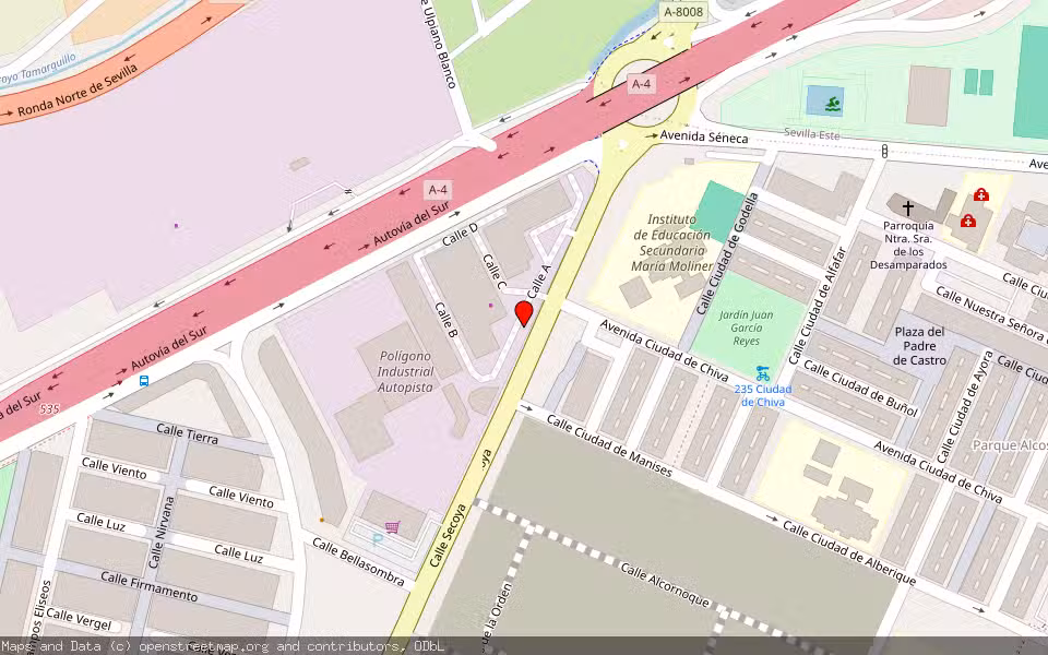 Mapa de Subasta Inmueble (Local comercial) en Sevilla