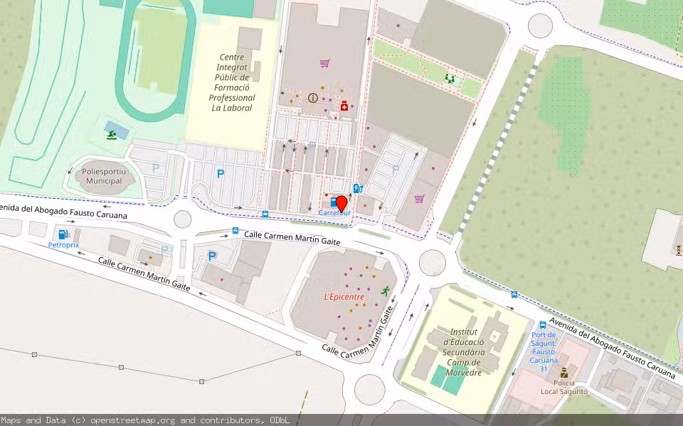 Mapa de Subasta Inmueble (Garaje) en Puerto De Sagunto, Valencia/València