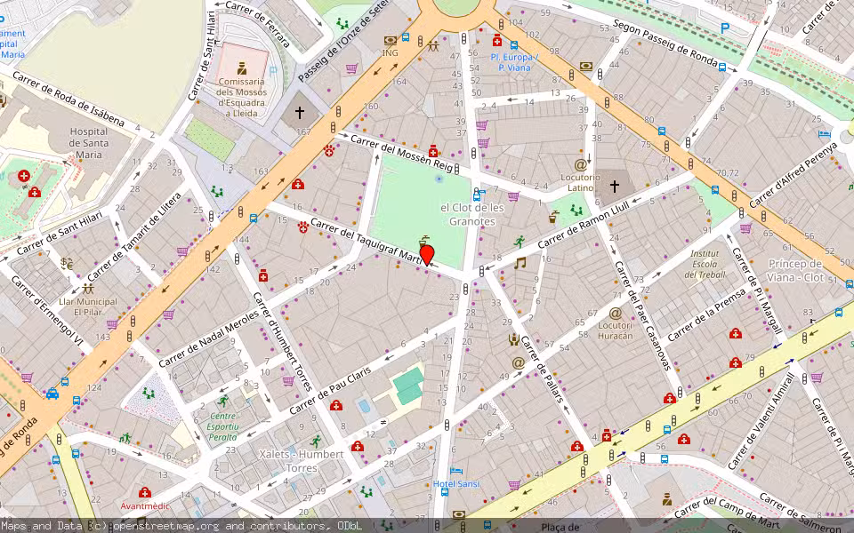 Mapa de Subasta Inmueble (Vivienda) en Lleida