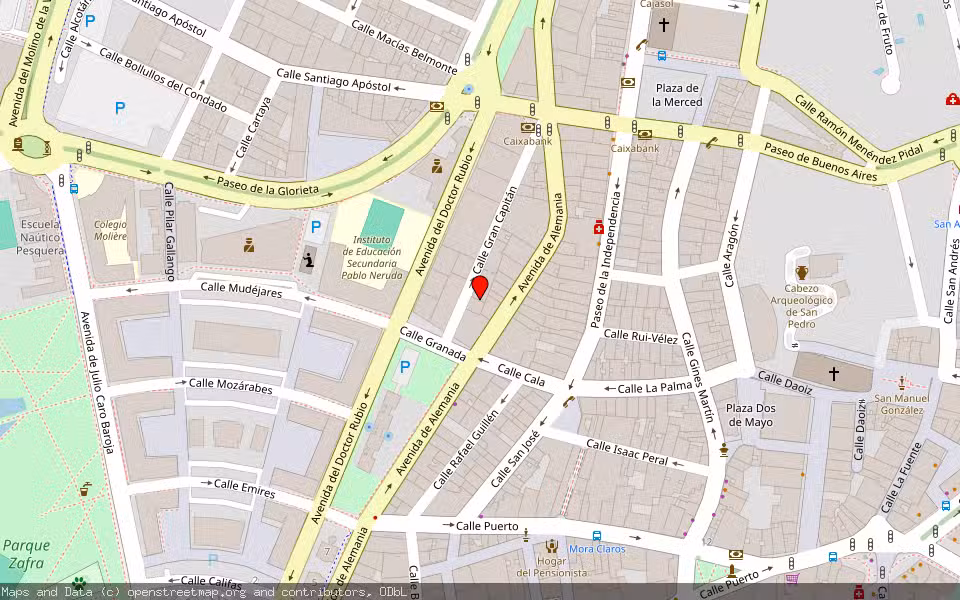 Mapa de Subasta Inmueble (Garaje) en Huelva