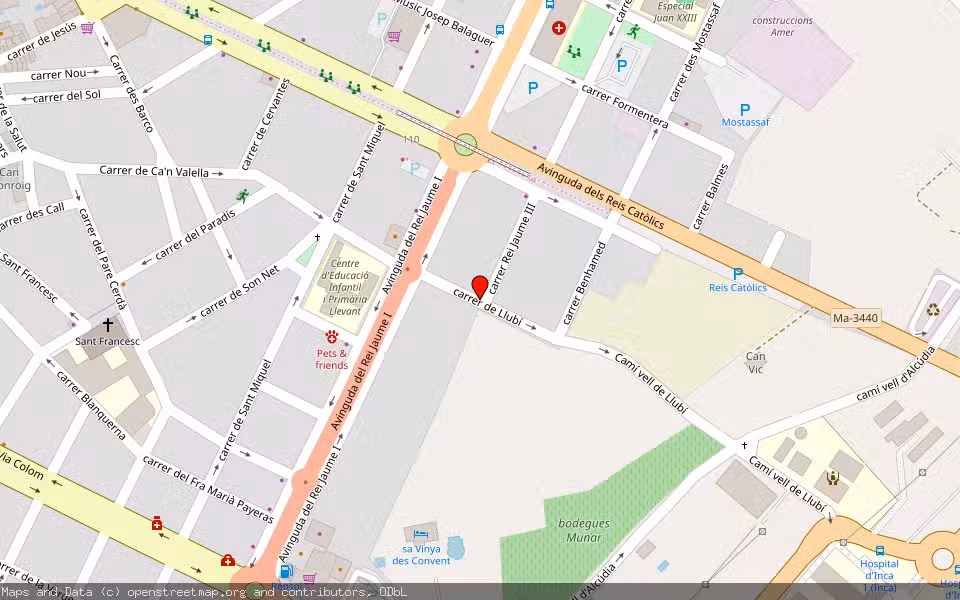 Mapa de Subasta Inmueble (Vivienda) en Pedreguer, Alicante/Alacant