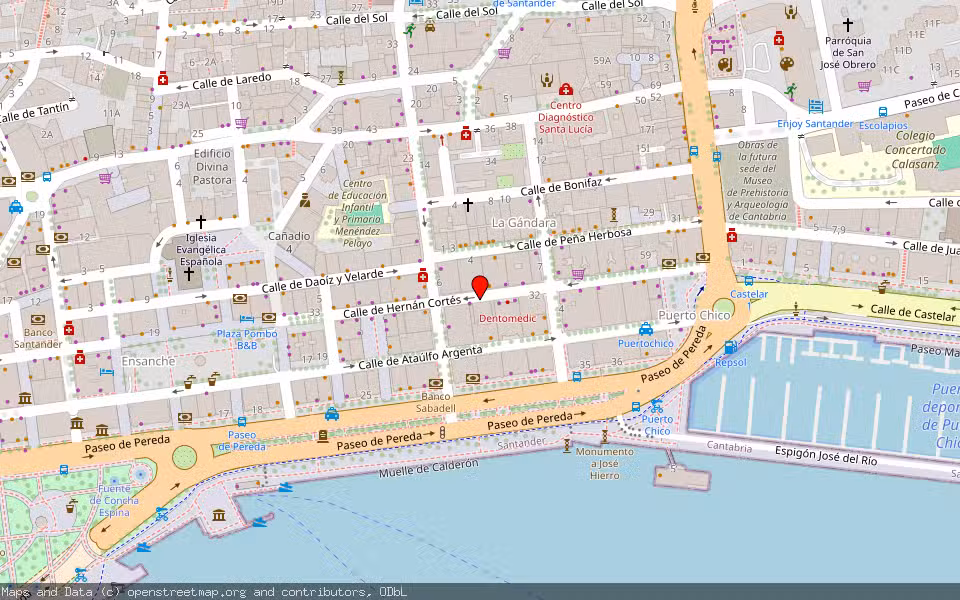 Mapa de Subasta Inmueble (Vivienda) en Santander, Cantabria