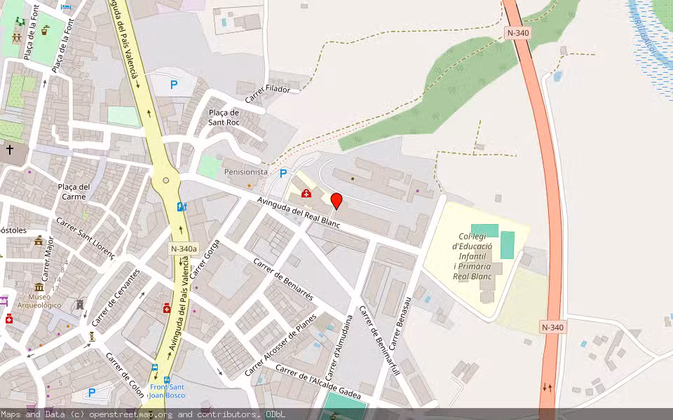 Mapa de Subasta Inmueble (Garaje) en Cocentaina, Alicante/Alacant