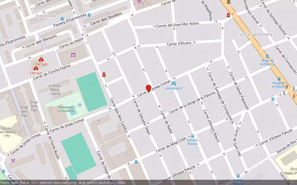Mapa de Subasta Inmueble (Vivienda) en Sabadell, Barcelona