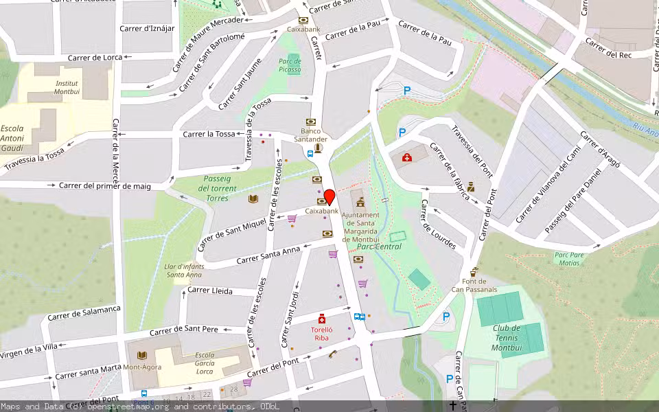 Mapa de Subasta Inmueble (Vivienda) en Santa Margarida De Montbuí, Barcelona