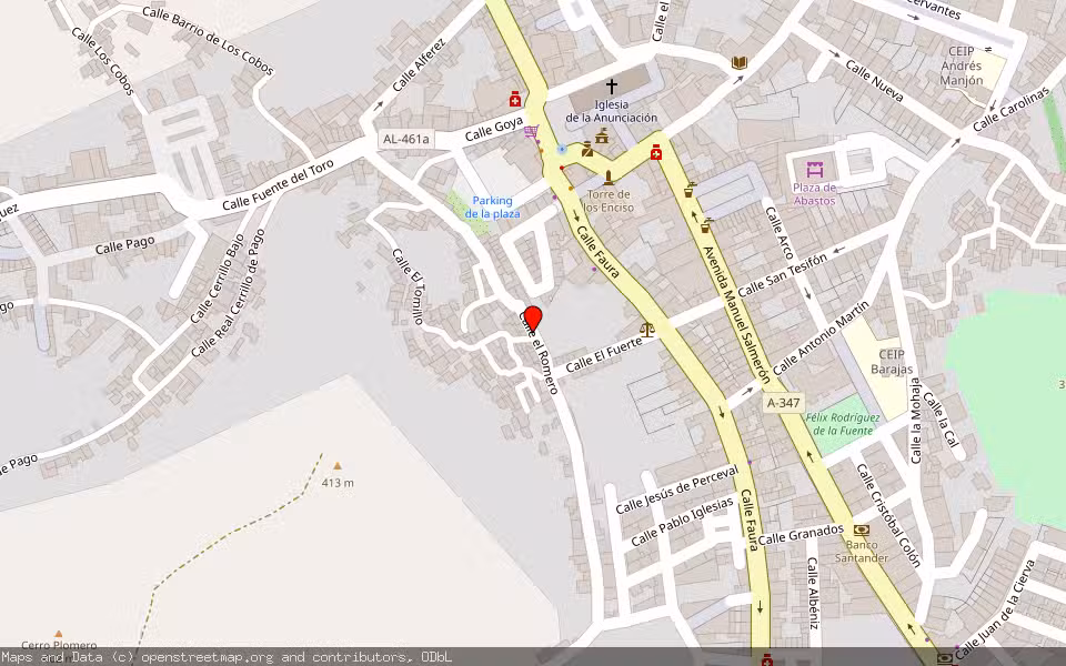 Mapa de Subasta Inmueble (Vivienda) en Berja, Almería