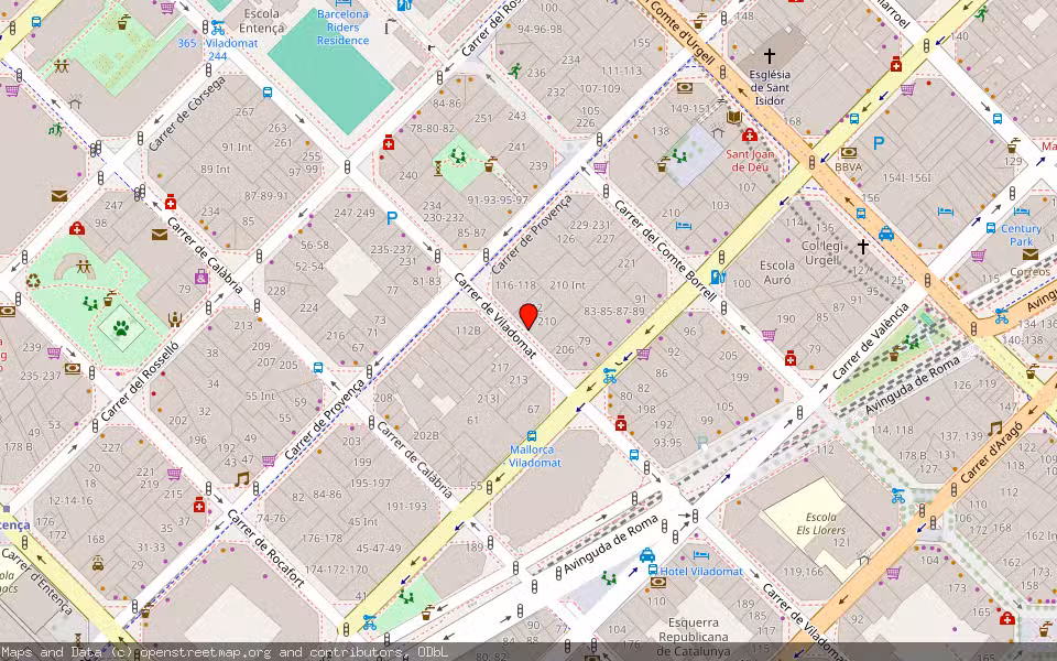 Mapa de Subasta Inmueble (Garaje) en Barcelona