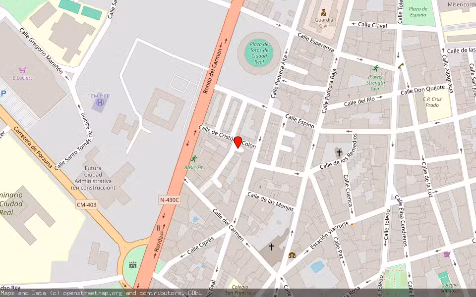 Mapa de Subasta Inmueble (Vivienda) en Ciudad Real