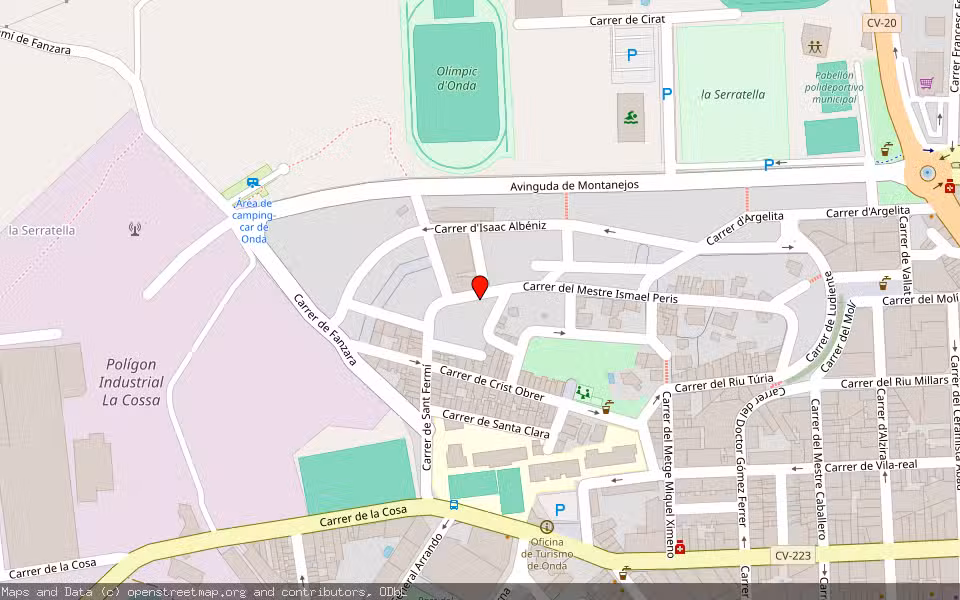 Mapa de Subasta Inmueble (Solar) en Onda, Castellón/Castelló