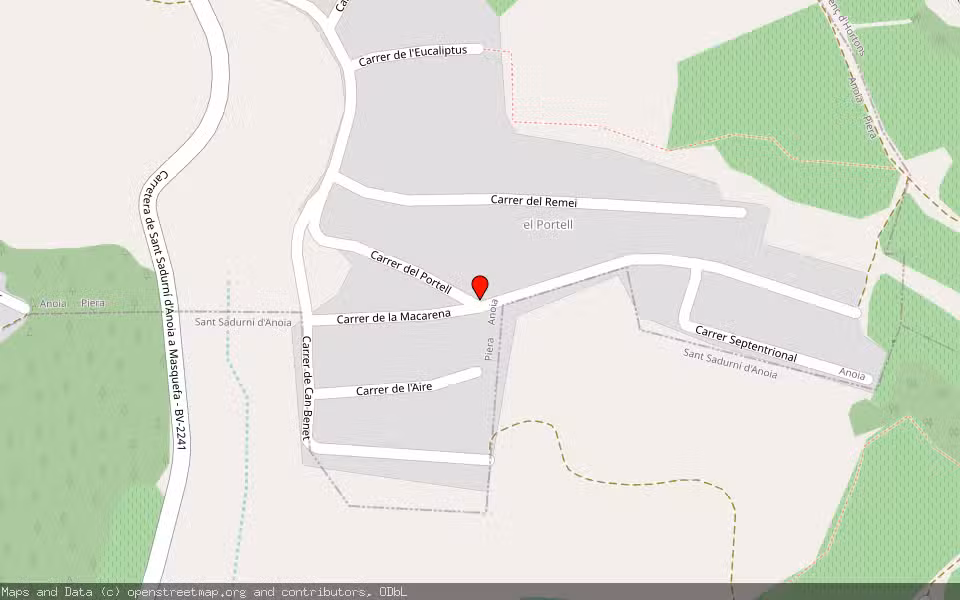 Mapa de Subasta Inmueble (Vivienda) en Sant Sadurní D'anoia, Barcelona