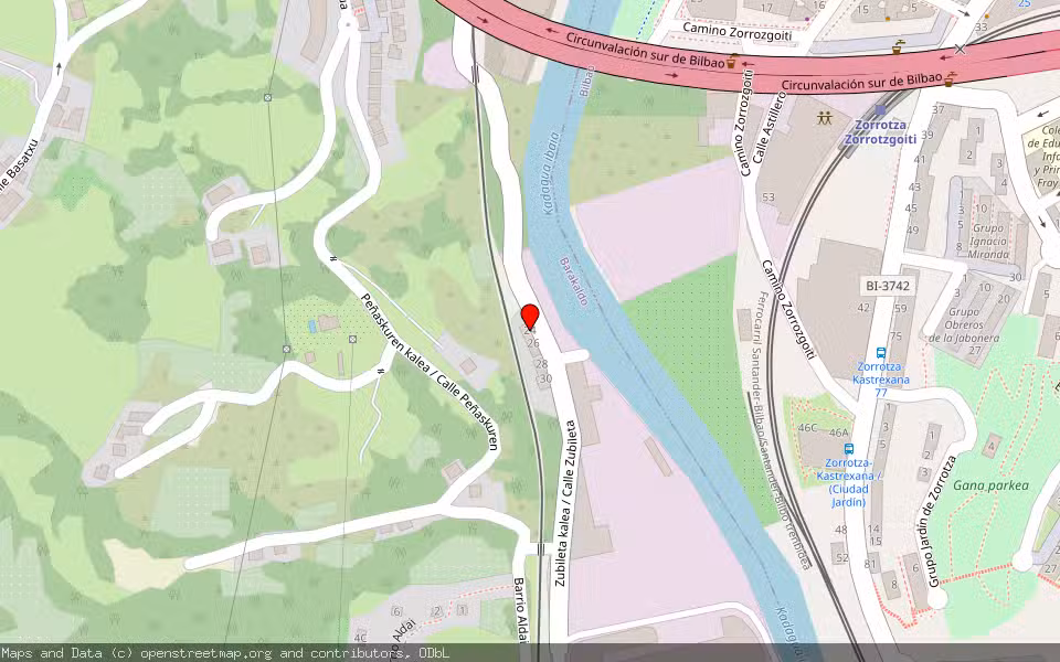 Mapa de Subasta Inmueble (Vivienda) en Barakaldo, Bizkaia