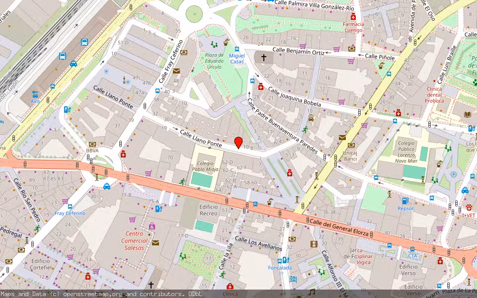 Mapa de Subasta Inmueble (Vivienda) en Oviedo, Asturias