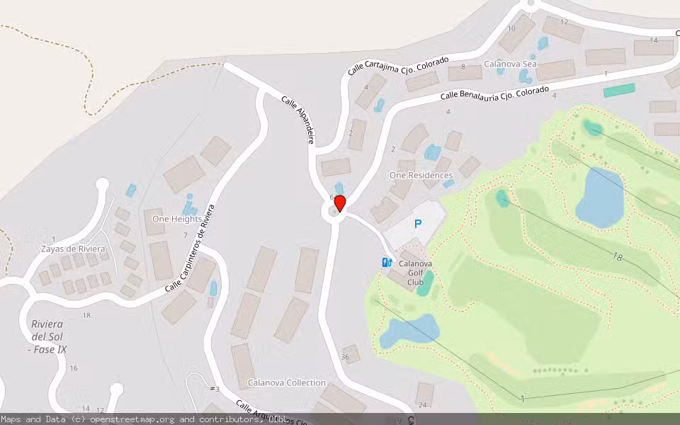 Mapa de Subasta Inmueble (Vivienda) en Mijas, Málaga