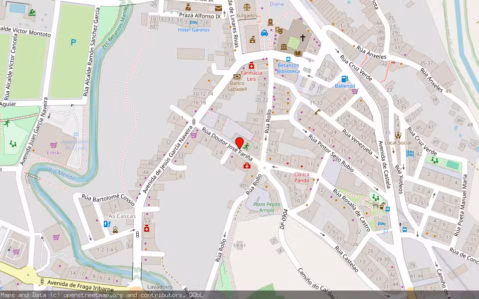 Mapa de Subasta Inmueble (Vivienda) en Betanzos, A Coruña