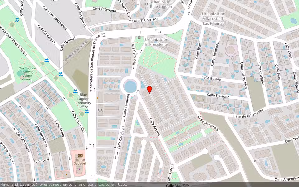 Mapa de Subasta Inmueble (Vivienda) en Orihuela Costa, Alicante/Alacant