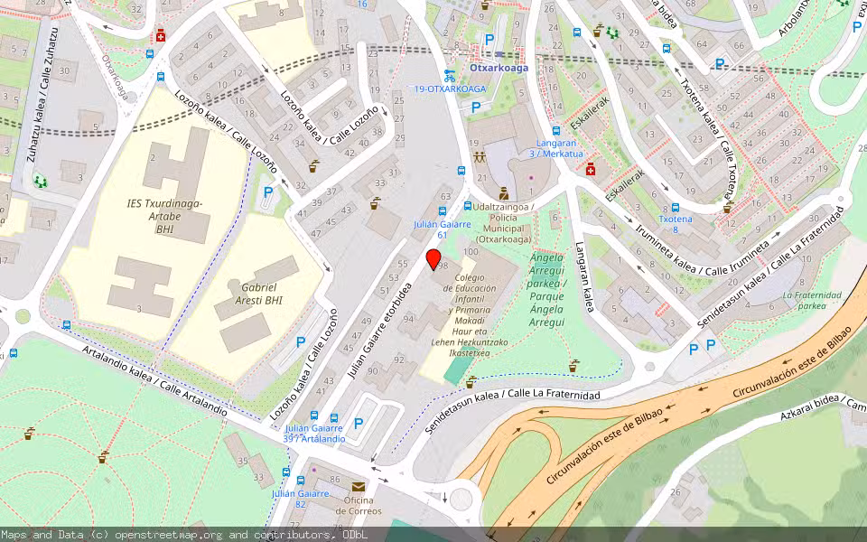 Mapa de Subasta Inmueble (Vivienda) en Bilbao, Bizkaia