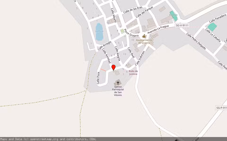 Mapa de Subasta Inmueble (Otros) en Grajera, Segovia
