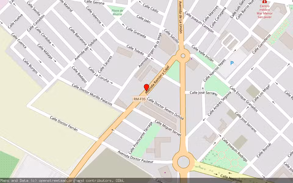 Mapa de Subasta Inmueble (Vivienda) en San Javier, Murcia