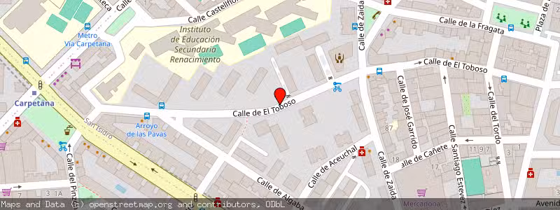 Mapa de Subasta de Inmueble (Garaje) en Madrid, Madrid 