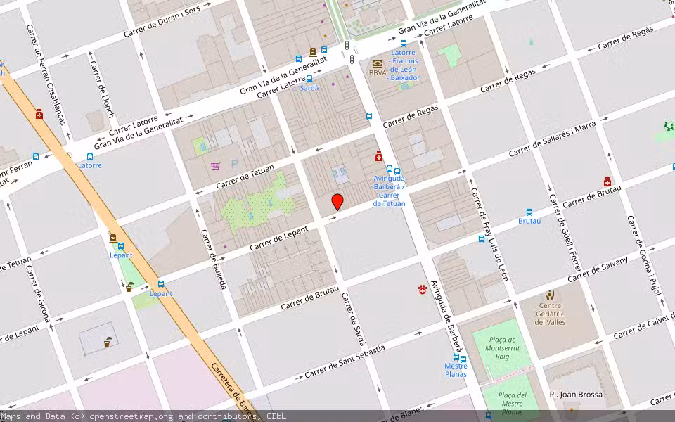 Mapa de Subasta Inmueble (Vivienda) en Sabadell, Barcelona