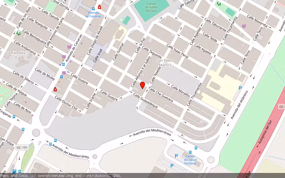 Mapa de Subasta Inmueble (Vivienda) en Santa Lucia, Las Palmas