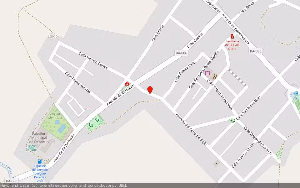 Mapa de Subasta Inmueble (Finca rústica) en Berlanga, Badajoz