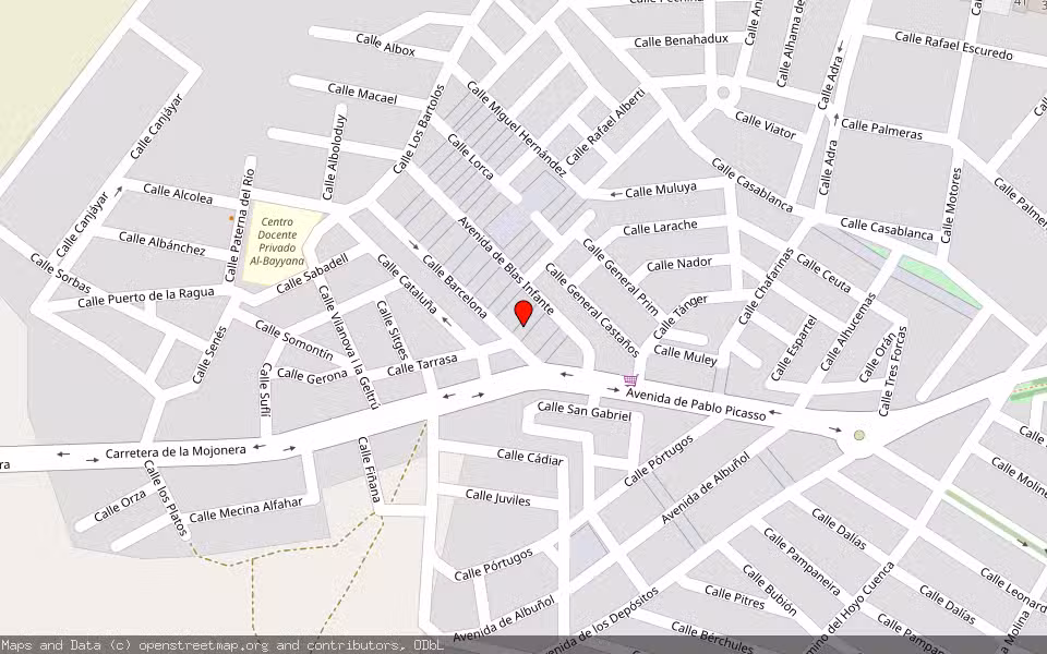 Mapa de Subasta Inmueble (Vivienda) en Roquetas De Mar, Almería