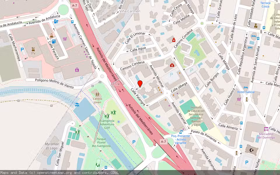 Mapa de Subasta Inmueble (Vivienda) en Fuengirola, Málaga