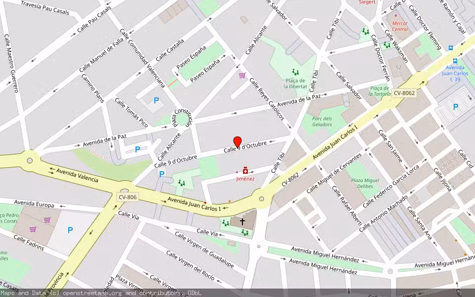 Mapa de Subasta Inmueble (Vivienda) en Ibi, Alicante/Alacant