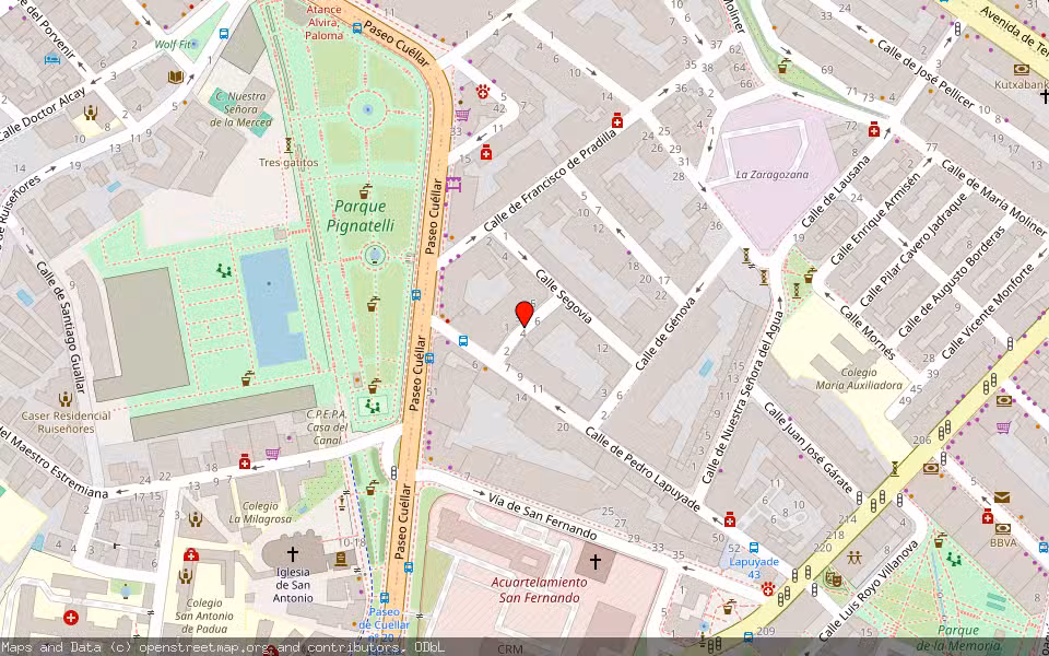 Mapa de Subasta Inmueble (Solar) en Zaragoza