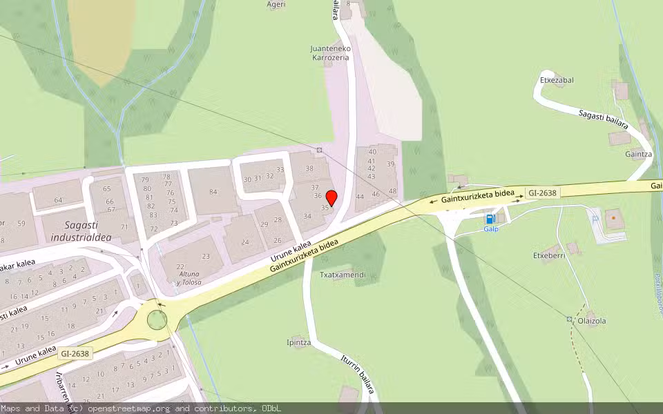 Mapa de Subasta Inmueble (Local comercial) en Lezo, Gipuzkoa