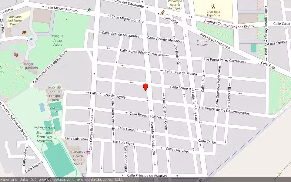 Mapa de Subasta Inmueble (Vivienda) en Puente Genil, Córdoba